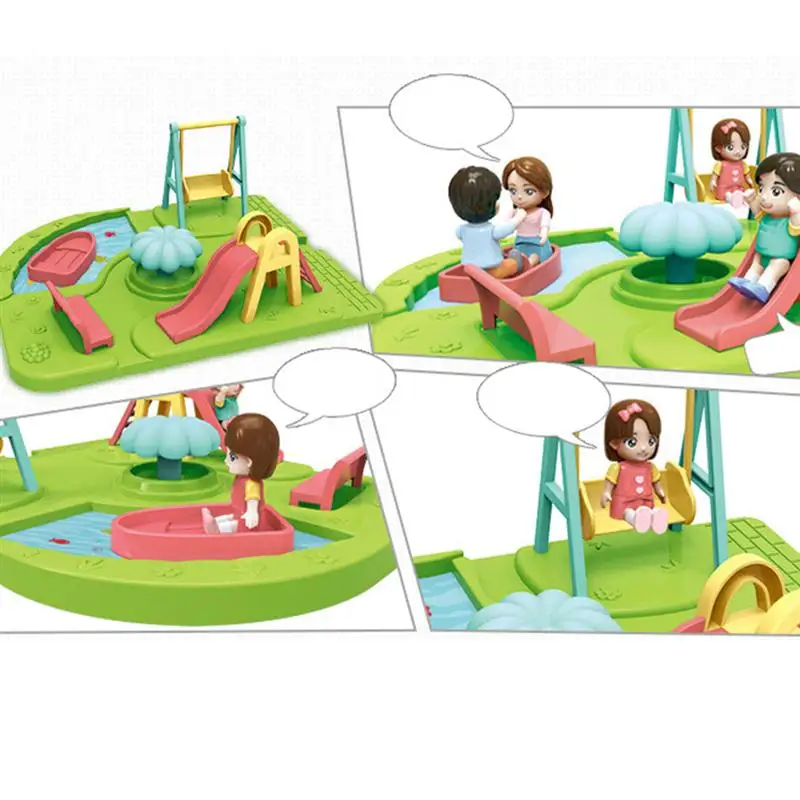 1 Set Electric Rail Car Funny Town Assembly DIY Educational Toys Electric Plaything Kit Race Tracks RC Trains for Children Kids