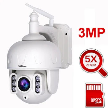 

3MP PTZ WIFI IP Camera Super HD 5X Zoom Two Way Audio Wireless PTZ Cam Outdoor 40M IR Video Home Security Camera P2P