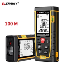 Sndway цифровой большой lcd лазерный дальномер лазерная рулетка дальномер лазерный дальномер 50 м 70 100 м 120 м lazer рулетка трена