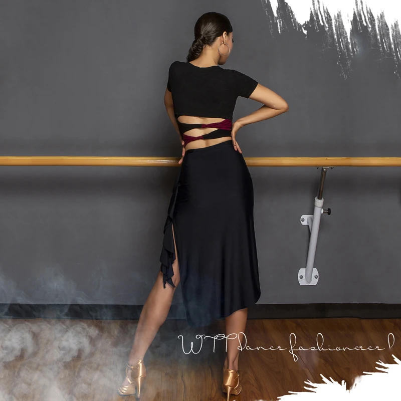 VESA ラテンドレス 女性のためのセクシーなラテンダンスドレス,練習服,競技服