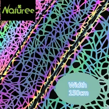 45 см* 150 см цветной, отражающий ткань с принтом ткань Яркая Ткань отражающая ткань украшения ткань дизайнер