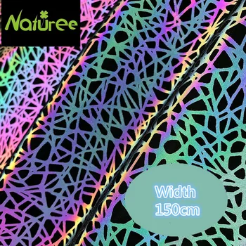 

45cm*150cm Colorful Reflective Cloth Printing Fabric Luminous Fabric Reflective Cloth Decoration Cloth Designer