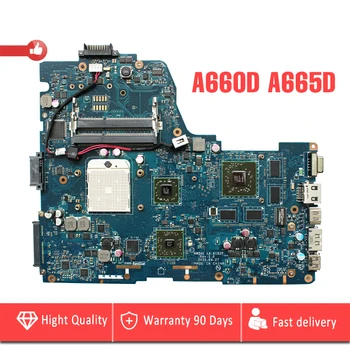 

NWQAE LA-6192P for For Toshiba Satellite A665D Laptop Motherboard NMQAE LA-6192P K000108490 Socket S1 Free CPU HD5650M 1GB