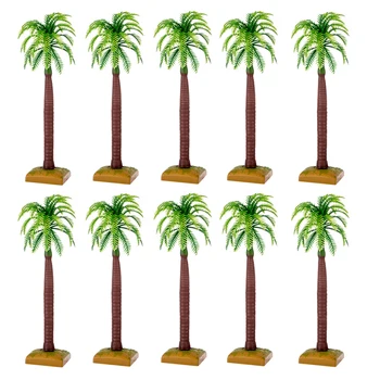 

10pcs 18cm Artificial Plastic Coconut Trees Gardening Sand Table Plant Decoration