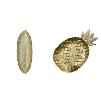 

Simple Scandinavian Style Wooden Golden Tray Snack Fruit Bowl Wooden Storage Tray