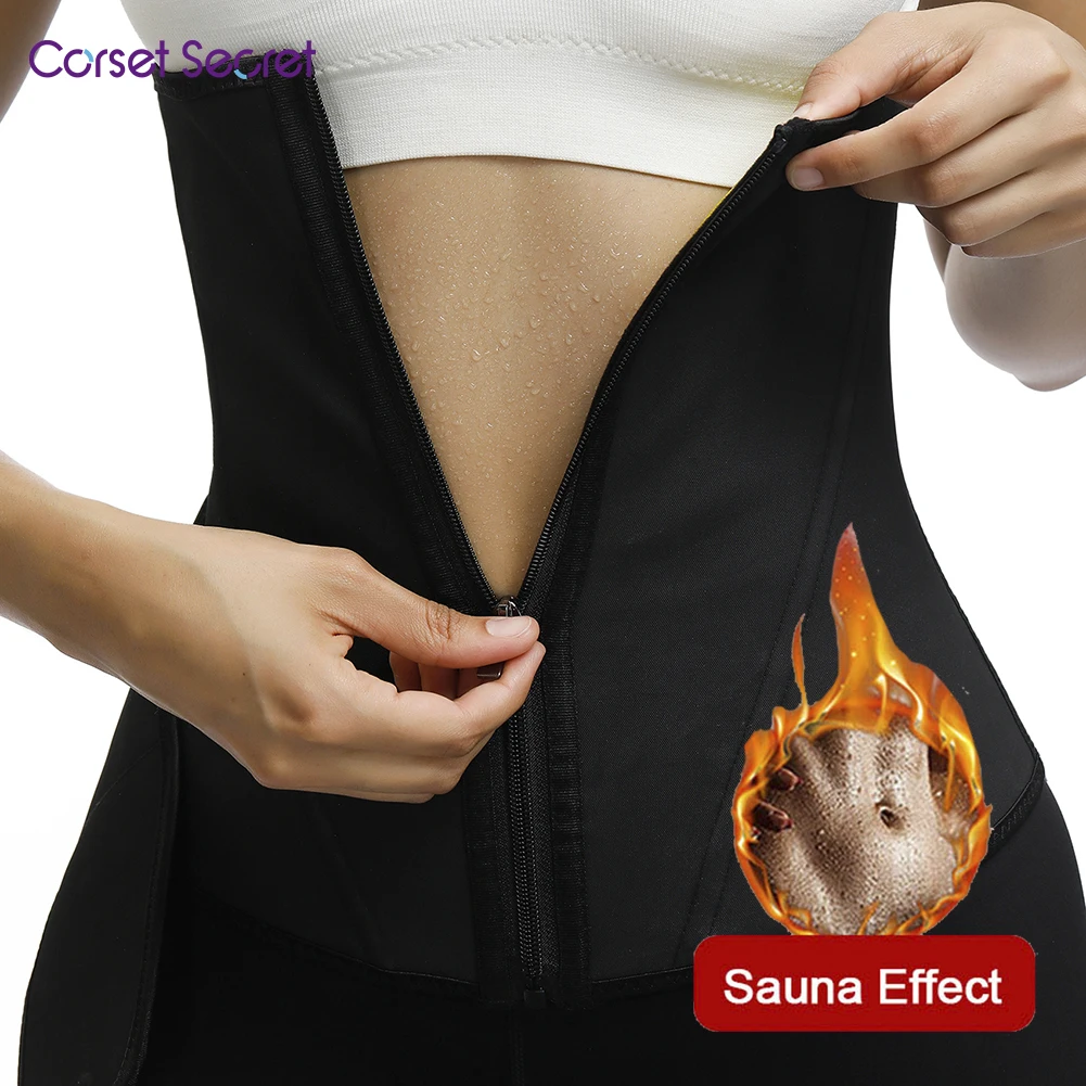 

Corset Secret Neoprene Women Waist Trainer 9 Steel Bones Shapewear Sauna Effect Waist Cinchers Women Tummy Control Underwear