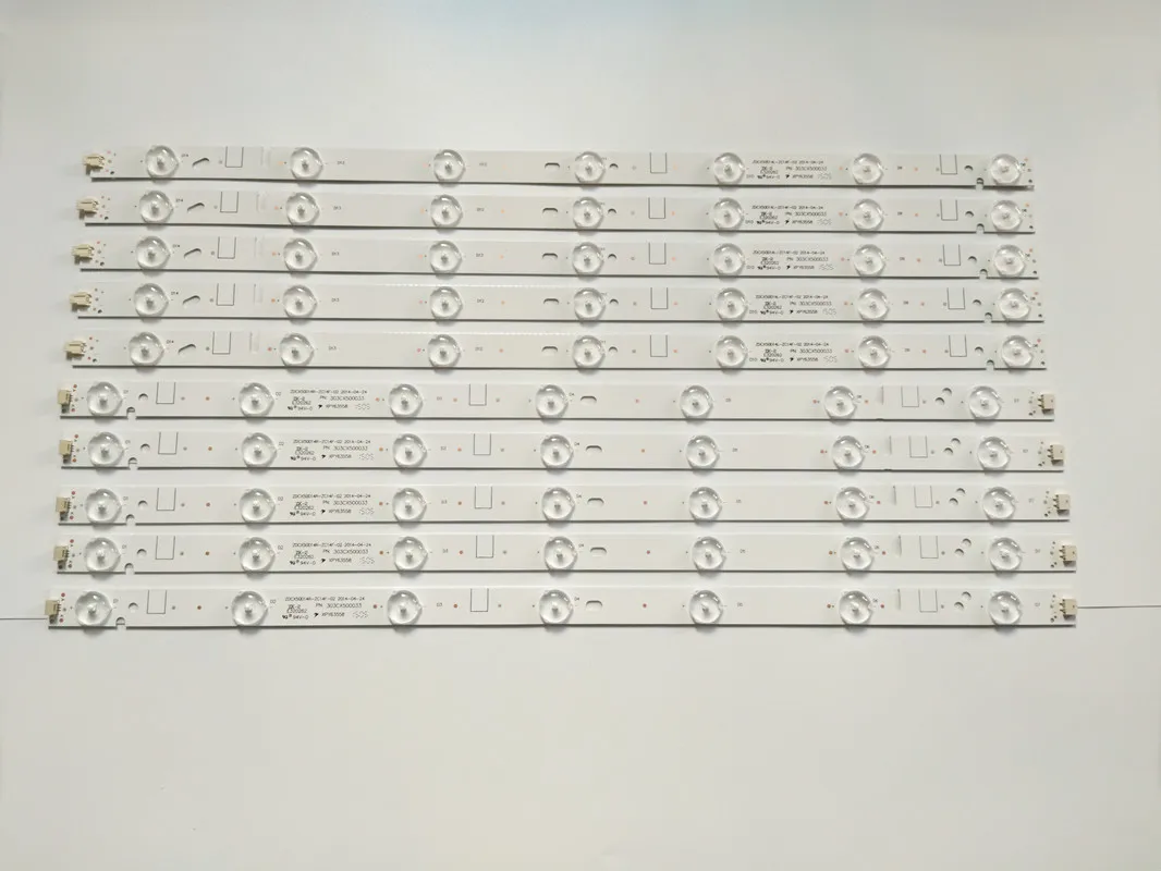 Novas Tiras de Led para tv Jvc 50. Kit de Fitas de Led para tv lt 50n640sd Cx500dledm 303cx500035 303cx500036 Zdcx50d14l Zc14a Zdcx50d14r Zc14a. Cabos de computador e conectores - Imagem 2