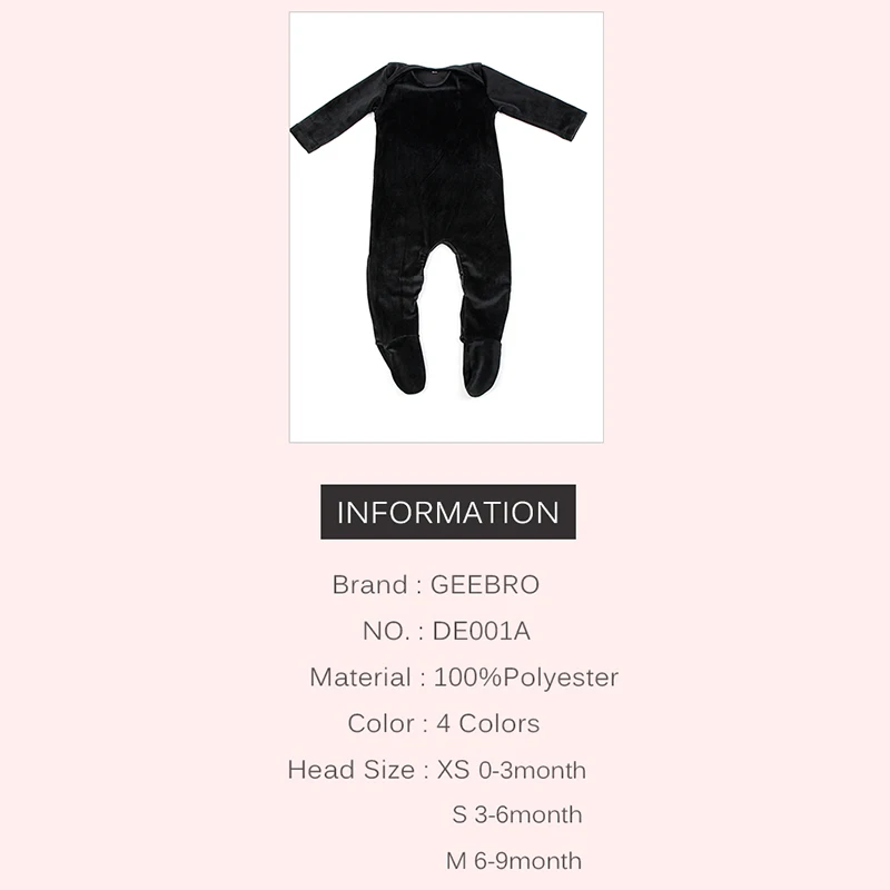 Newborn Boys Girls Long sleeves Jumpsuits Soft Warm Velvet Stretches Footies Beanie Baby Romper Bodysuits Outfits Clothes