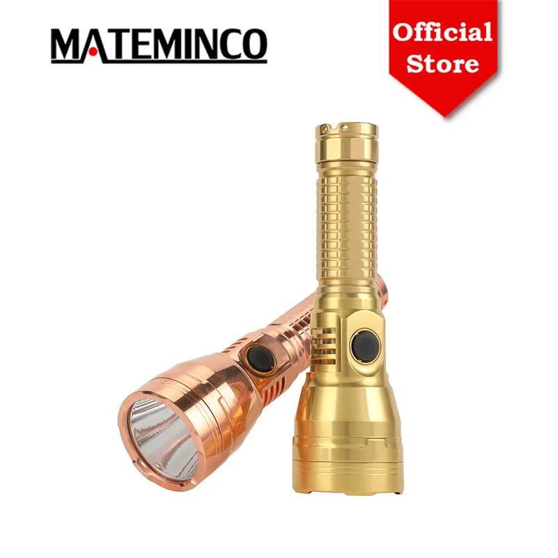 Mateminco MT35mini-S Copper Brass Cree XHP50.2 4200lm SST-40 USB Type-C Rechargeable Long Range Led Flashlight