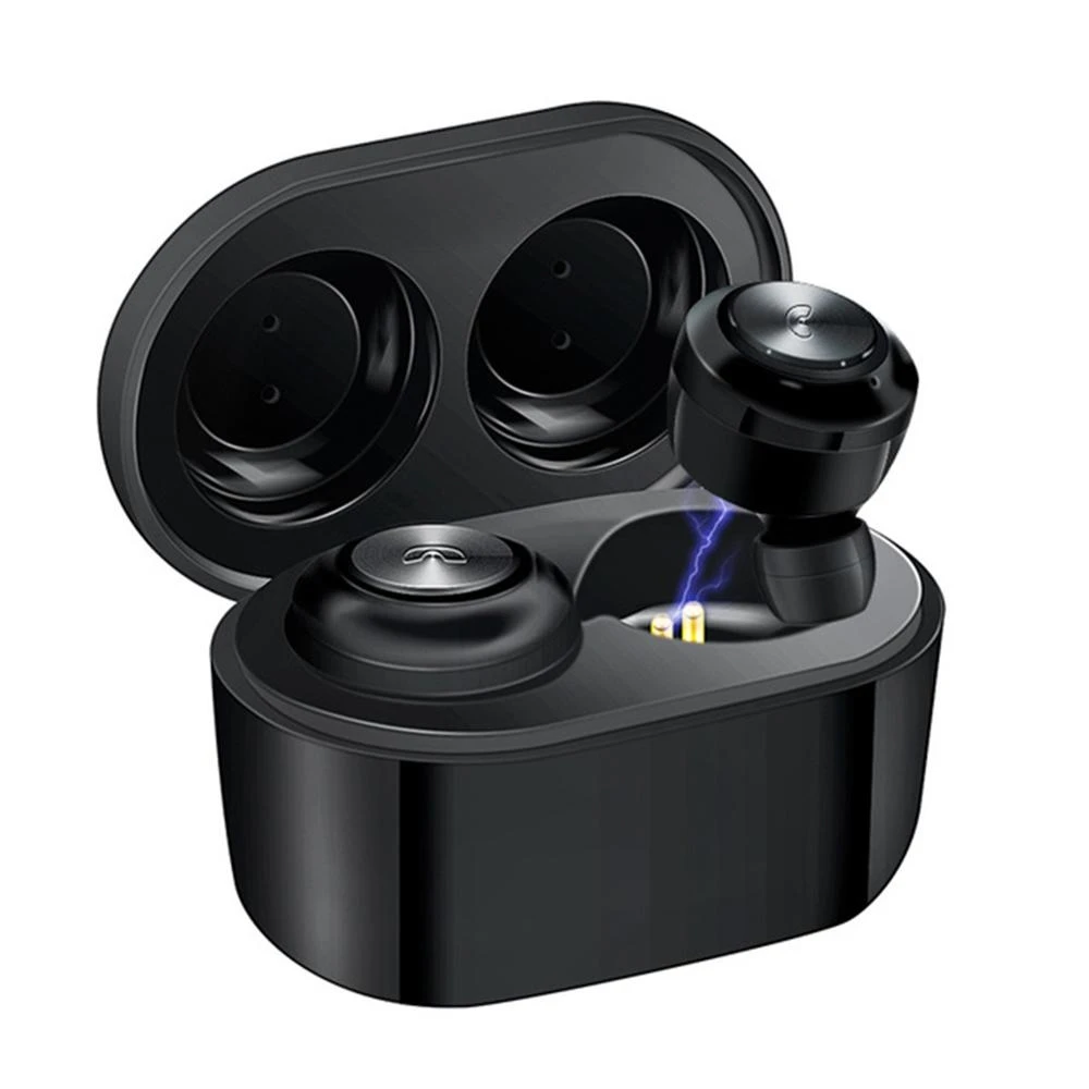 A6 TWS in ear wireless stereo earbuds 5 0 mini noise cancelling wireless earphone long stand by time headset with charging