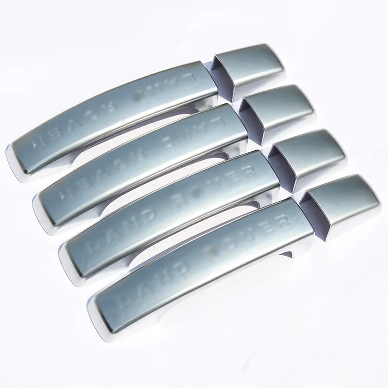 8Pcs of Silver/Black/Mirror Chrome Car Door Handle Cover Trim Sticker For Land Rover Discovery 3 For Discovery 4 LR4 2010