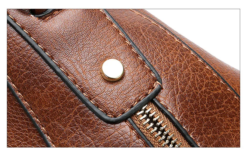 Sac à main vintage marron femme en cuir concepteur à bandoulière bolso mujer