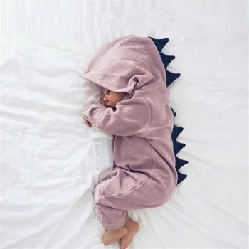 

baby winter clothes boy clothes girl clothesDinosaur Costume Rompers warm spring autumn cotton romper baby winter clothes