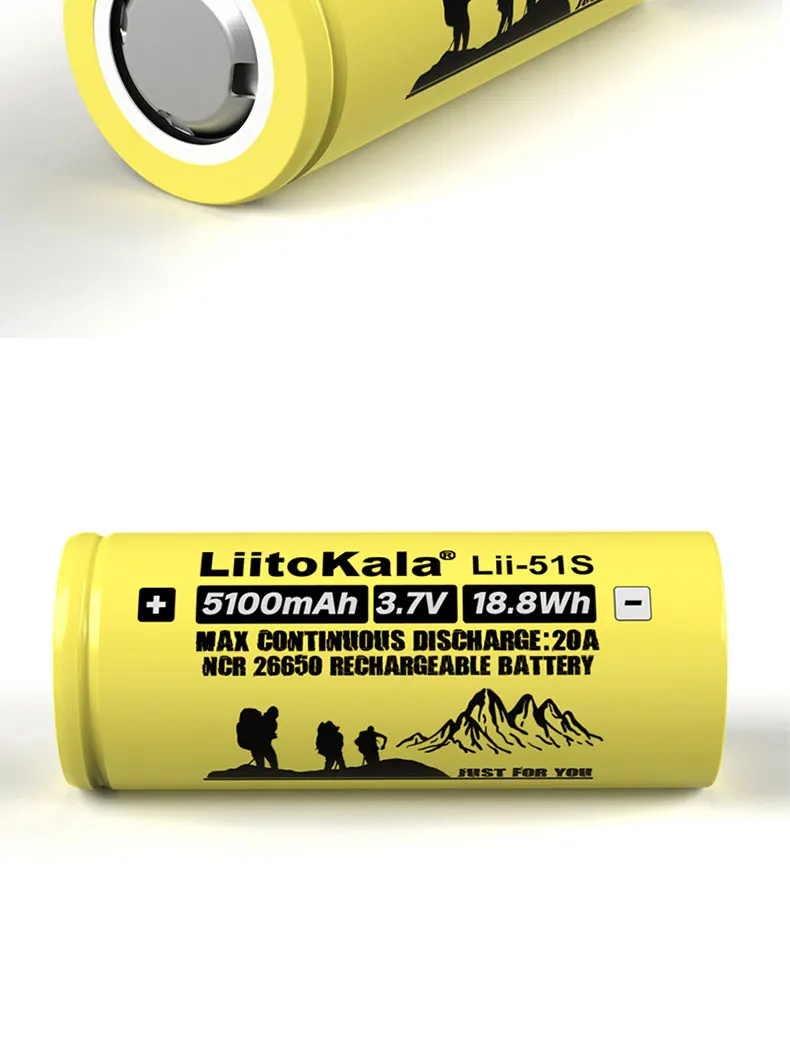 de lítio recarregável 26650a, 3.7v 5100ma. Adequado para lanterna