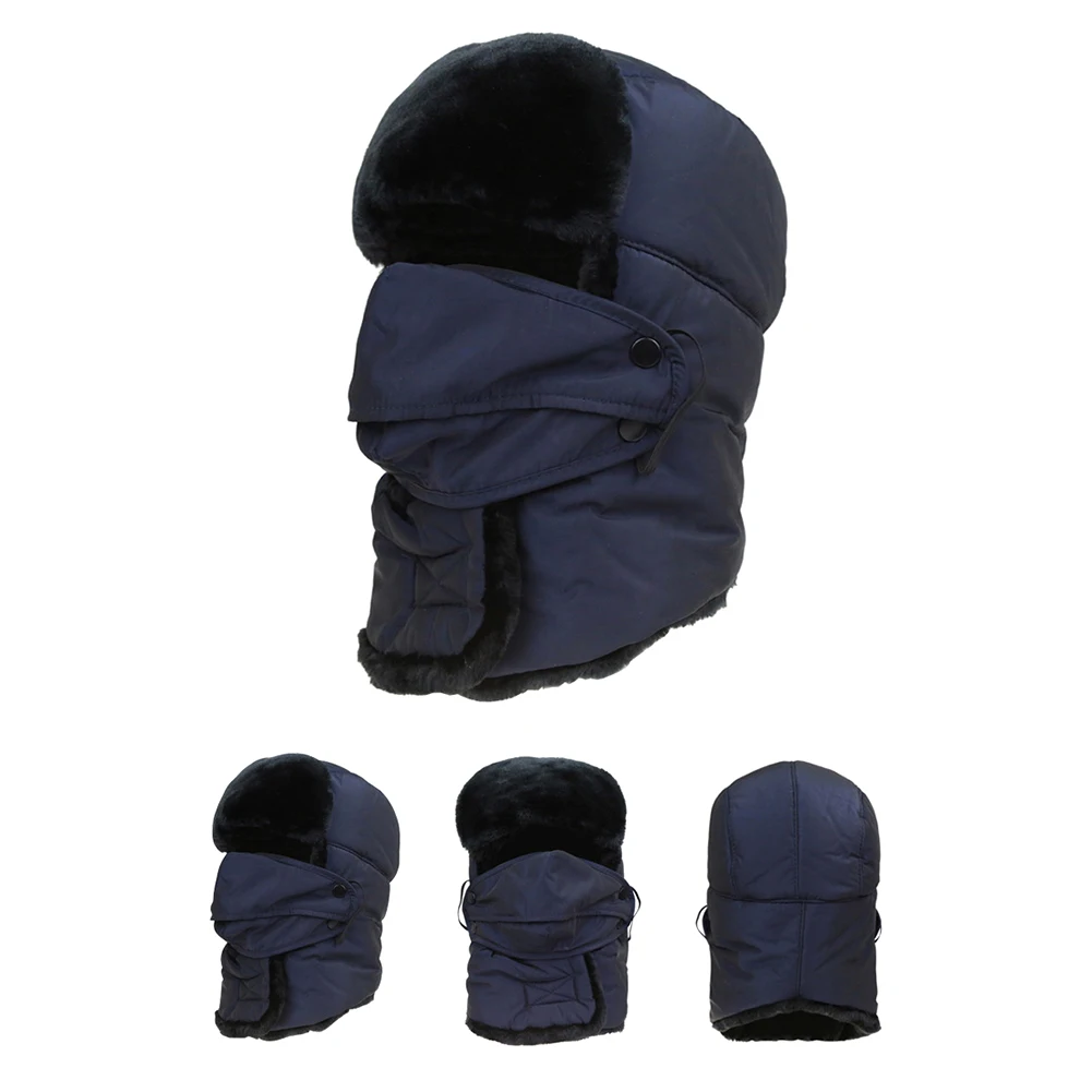 Winter Unisex Face Neck Protector Thick Warm Windproof Snowproof Hat Cap Bike Bicycle Ski Beanie Protection
