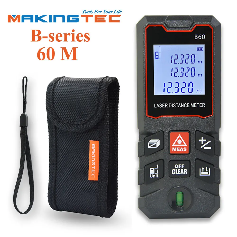 Лазерный измеритель MAKINGTEC лазерная рулетка 40 м 50 цифровая измерительный прибор
