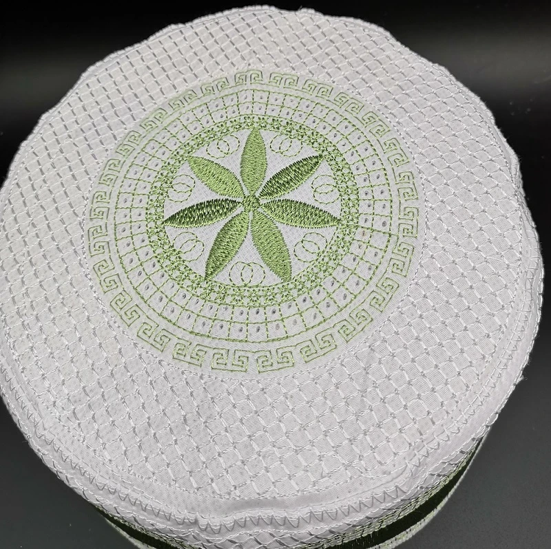 Для Мужчин Капот мусульманские шляпы зеленый арабский еврейская кипа Musulman Kippot