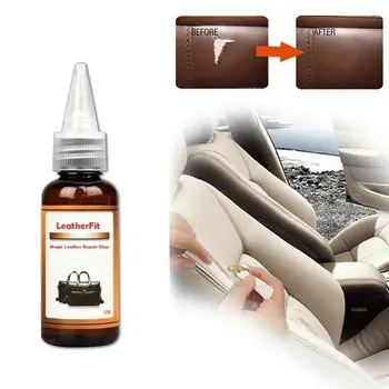 

30ml Car Seat Leather Scratch Repair Glue Multi-functional Leather Repair Glue For Leather Sofa Bags Shoes Car Maintenance Tools