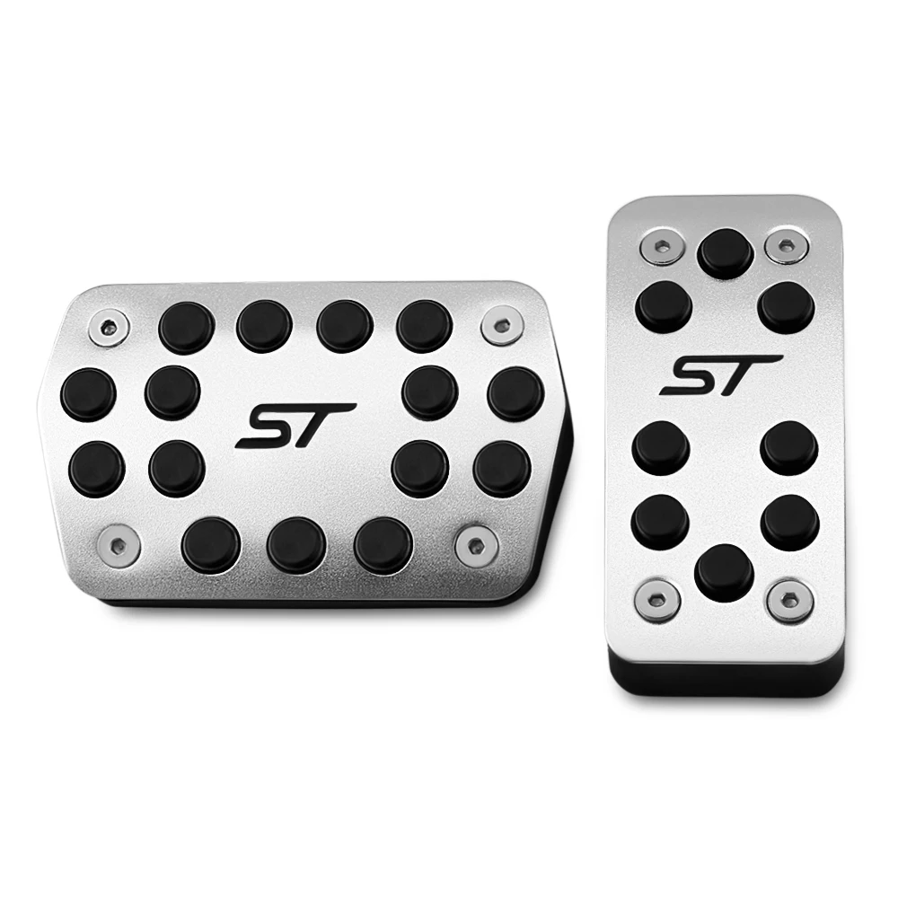 2Pcs AT Pedals Педаль акселератора для автомобиля, педаль тормоза, педали сцепления для Ford Focus 2 MK2 3 4 MK3 MK4 Kuga Escape ST 2005 - Название цвета: 2Pcs AT Pedals