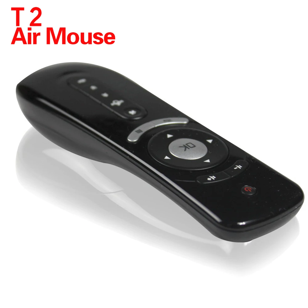 Пульт дистанционного управления MINI Fly Air Mouse T2 2 4 ГГц беспроводной 3d гироскоп Motion