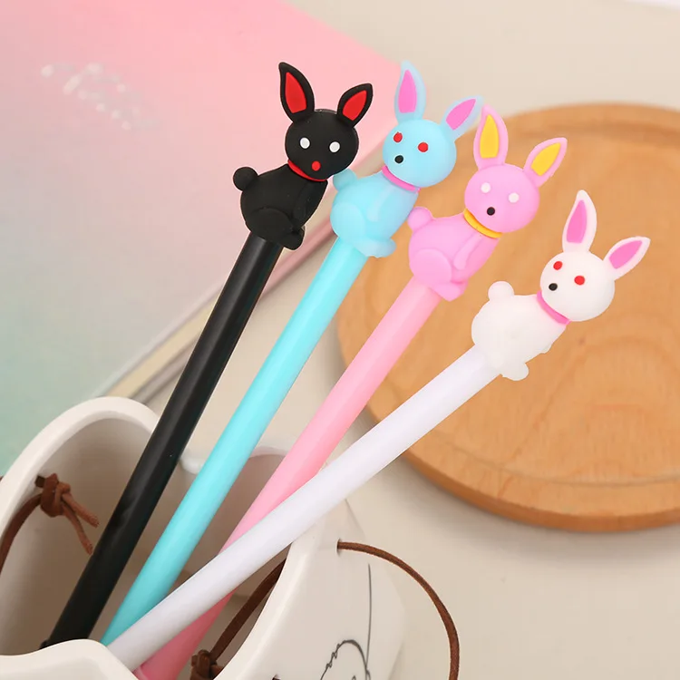 50PCS Creative Stationery Cute Primary School Cartoon Water Pens Office Supplies Sign Pens Kawaii School SuppliesGel Pens kaco 5pcs set gel pen morandise macaroon retro colors sign pen stationery 0 5mm color ink macaron pens for school office