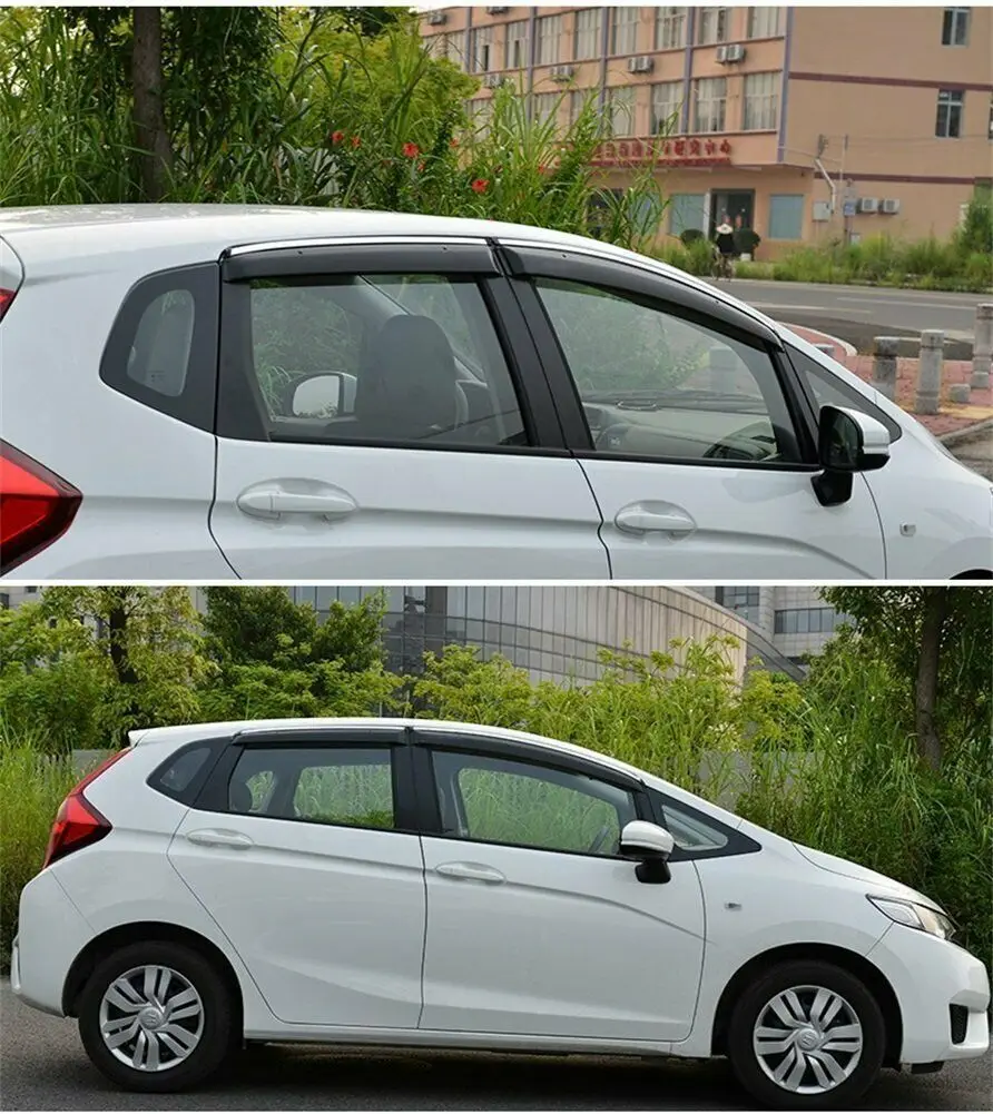 Для Honda Fit- оконный козырек дождевые дефлекторы защита вентиляционное отверстие тени 4 шт