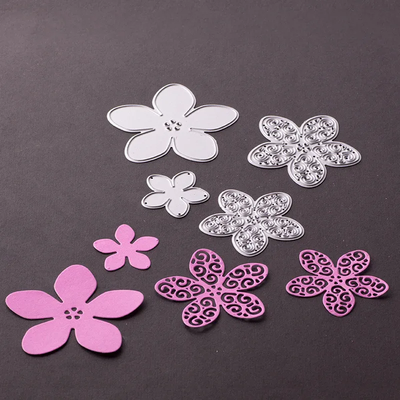 4pcs Novelty Flowers Cutting Dies Stencils for DIY Scrapbooking/photo album Decorative | Дом и сад