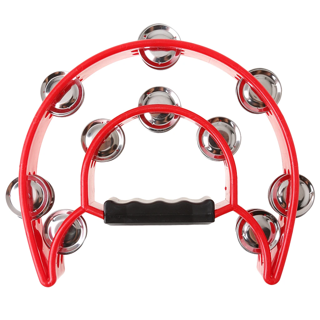 Durable Hand Percussion Handbell Tambourine Kids Musical Toy Birthday Gift