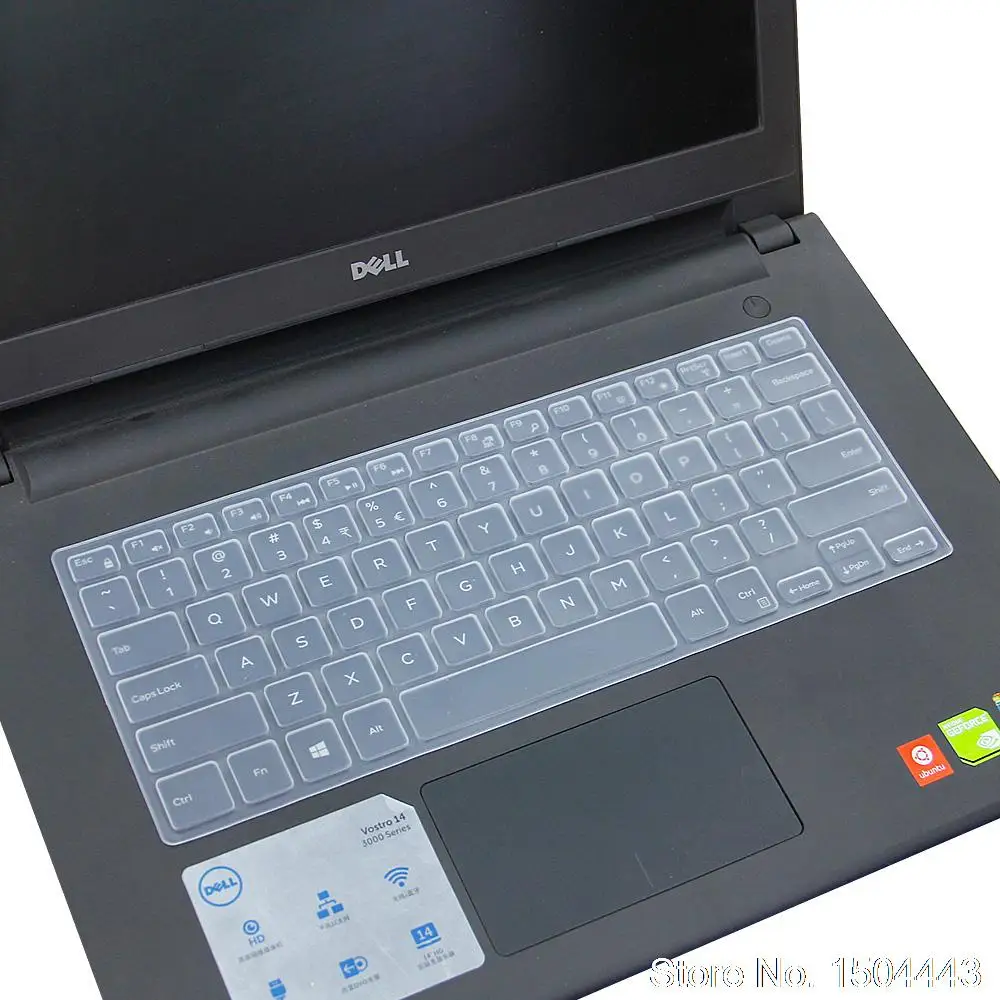 Для DELL Vostro 14 дюймов 5460 5468 5470 5471 5480 V5460 5481 V5470 V5471 V5480 V5481 V5468 Клавиатура ноутбука кожного покрова - Цвет: transparent