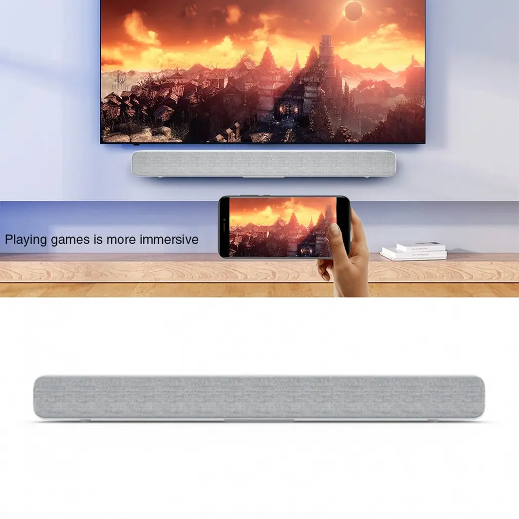 Xiaomi Bluetooth ТВ звуковая панель беспроводной динамик Саундбар поддержка оптический SPDIF AUX in для домашнего кинотеатра