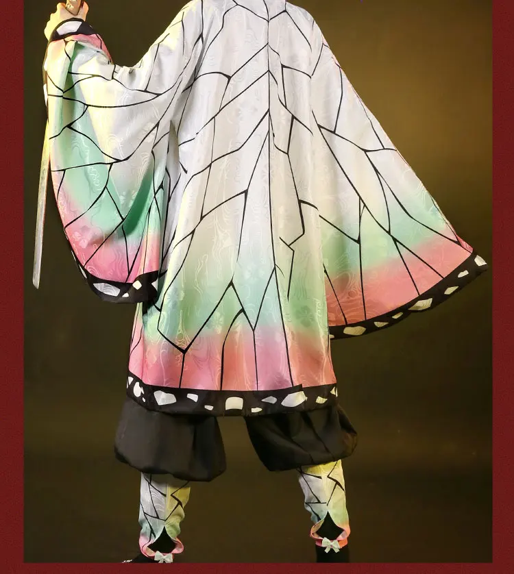 Demon Slayer Kimetsu no Yaiba Kochou Shinobu Косплей Костюм Униформа костюмы для Хэллоуина для женщин аниме одежда костюмы cos