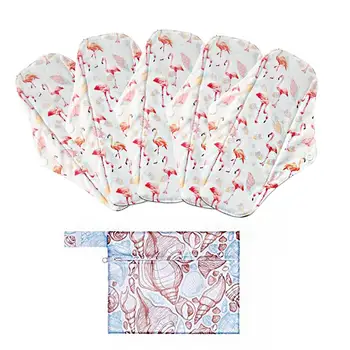 

Reusable Washable Sanitary Towels Washable Pads Aunt Towel Pad Bamboo Charcoal Sanitary Pad Microfibre Layer