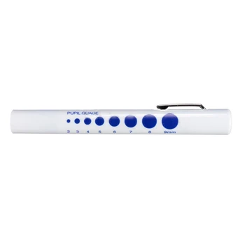 

LED Torch Pen Light Disposable with Pupil Gauge Nurses s Paramedics Number of Pens:1