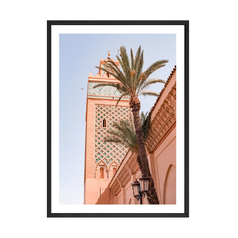 Marrakech Mosque постеры и принты Скандинавская Картина на холсте Марокканская дверь настенные картины для гостиной Бохо художественное украшение рамка - Цвет: Picture 1