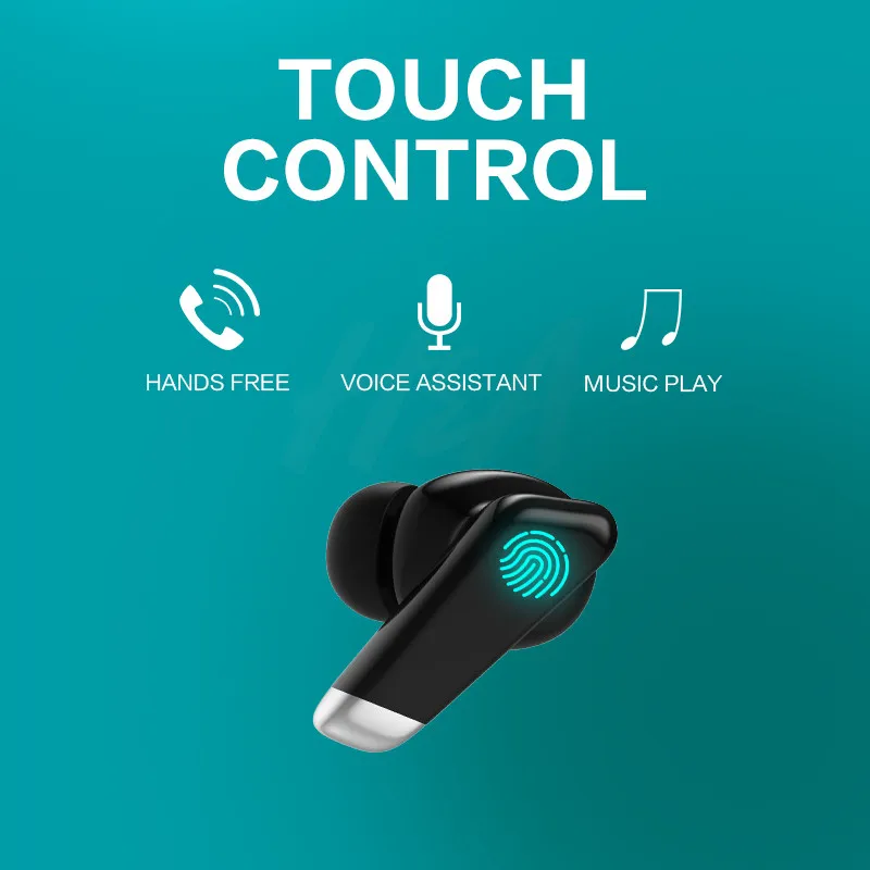 Наушники вкладыши TWS с 5 0 Bluetooth наушники 9D звук Беспроводной мини сенсорный