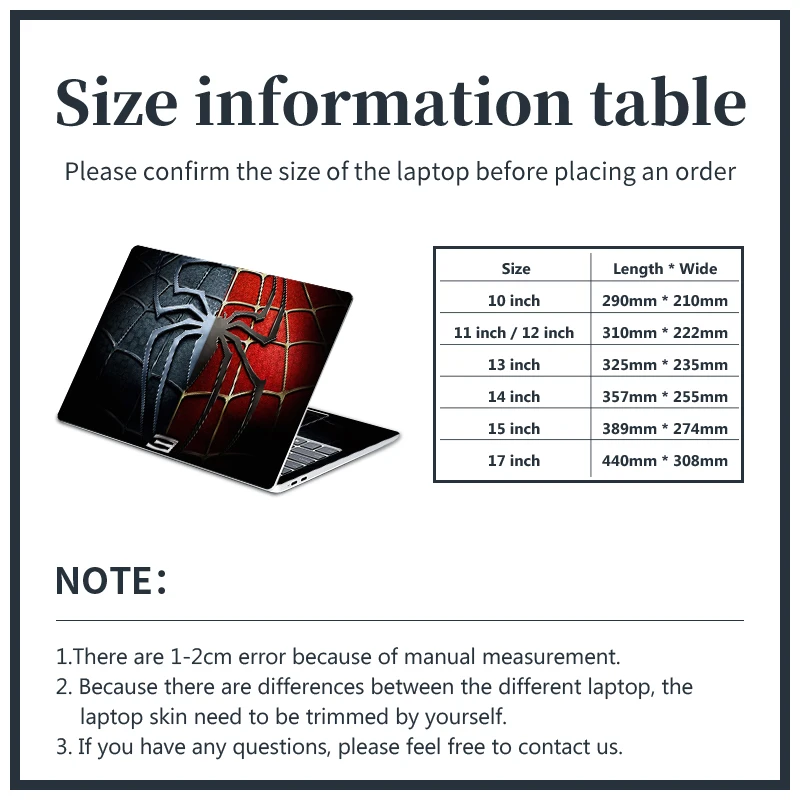 Capa Faça Você Mesmo Computador Portátil Skins Adesivos Notebook Pvc Skin13.3 14 15.6 17.3 Vinil Legal Adesivos Decorar Decalque para Macbook Lenovo Asus hp - Imagem 6