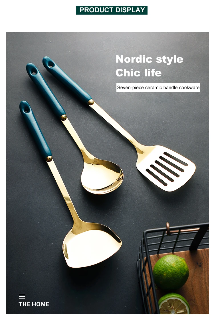 Kitchenware Set Nordic Style Luxury 304 Stainless Steel Dark