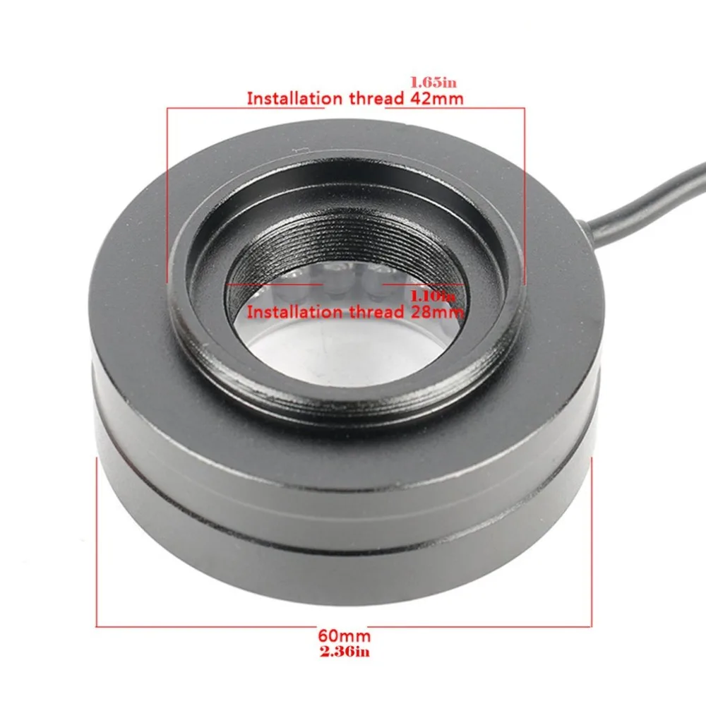 Adjustable 40 LED Ring Light Illuminator Lamp for Industry Stereo Microscope