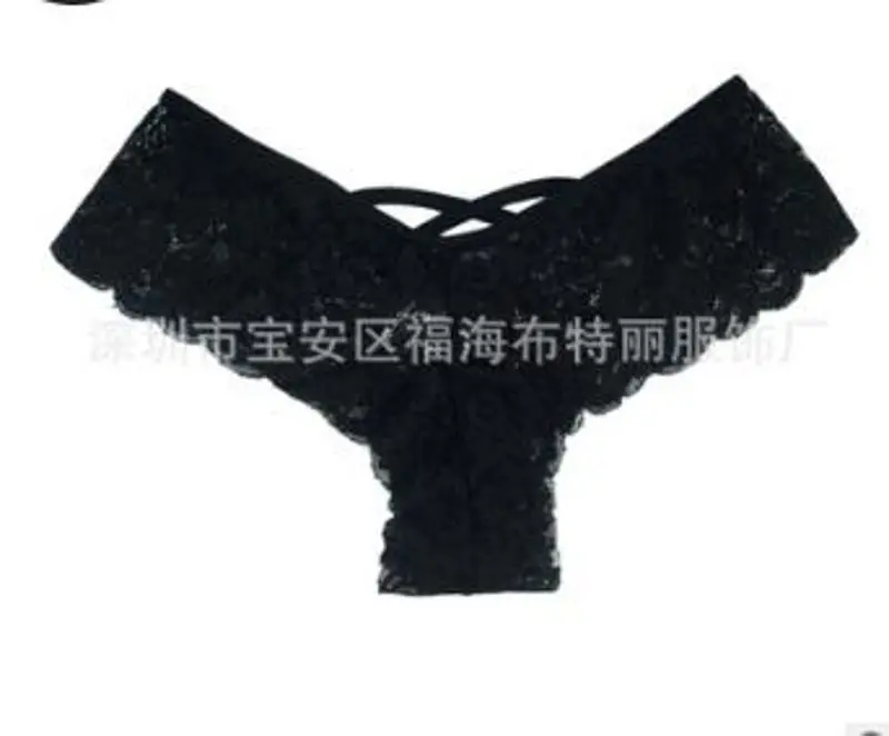 BK2XL Женские кружевные цветы с низкой талией Нижнее белье Трусики Нижнее белье - Цвет: BK2XL