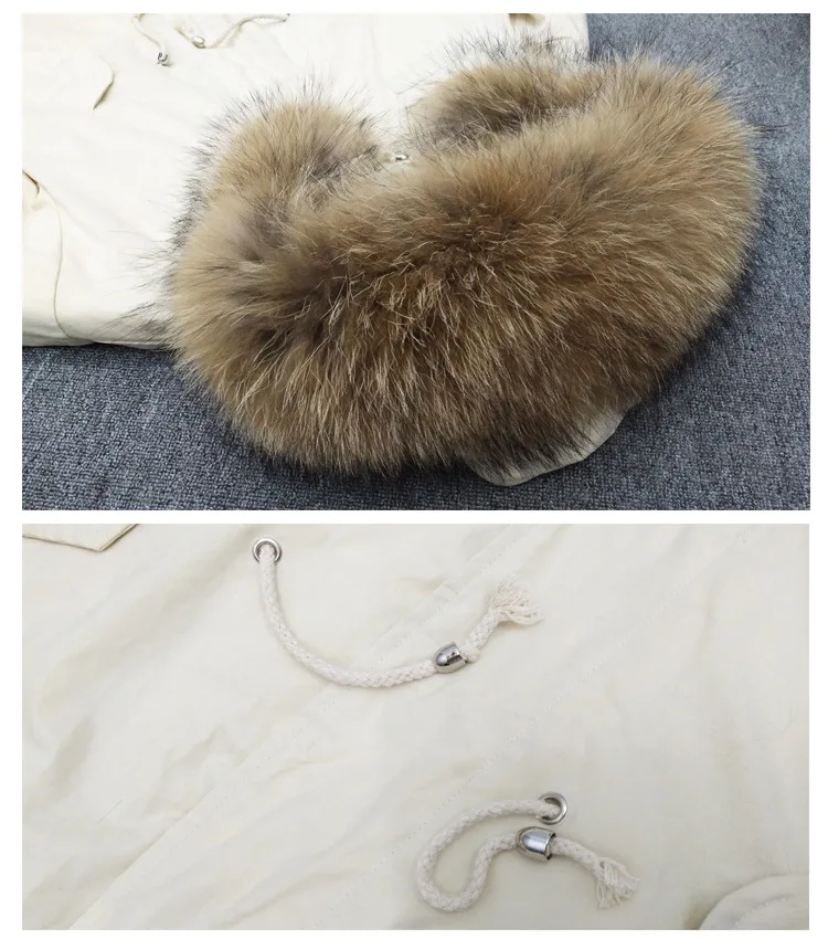 Южная Корея Dongdaemun пуховик женский выше колена средней длины большой меховой воротник свободный крой похудение толстый большой размер зима
