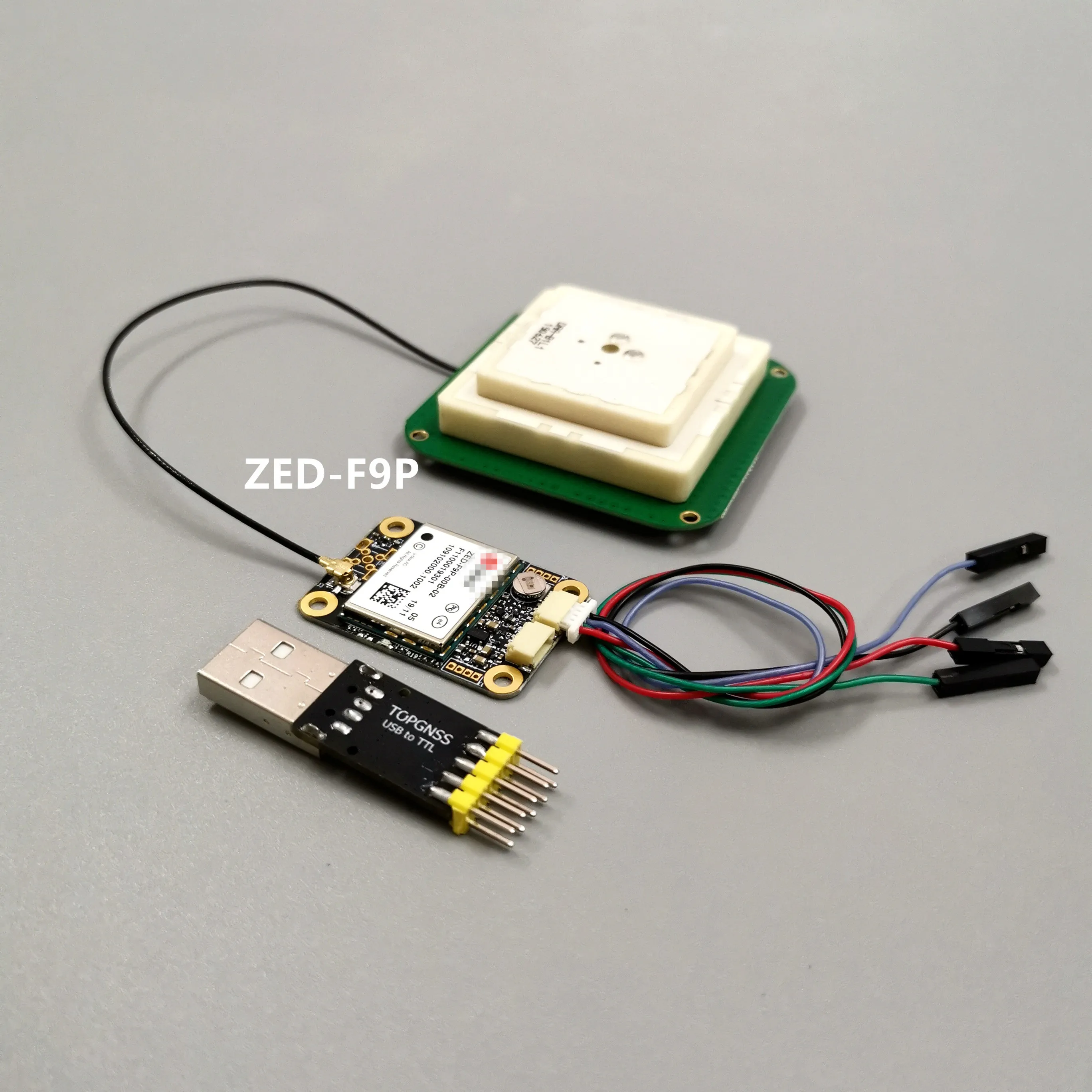 

TOP3509 UART TTL level High-precision RTK antenna + module GNSS modules receiver ZED-F9P UAV