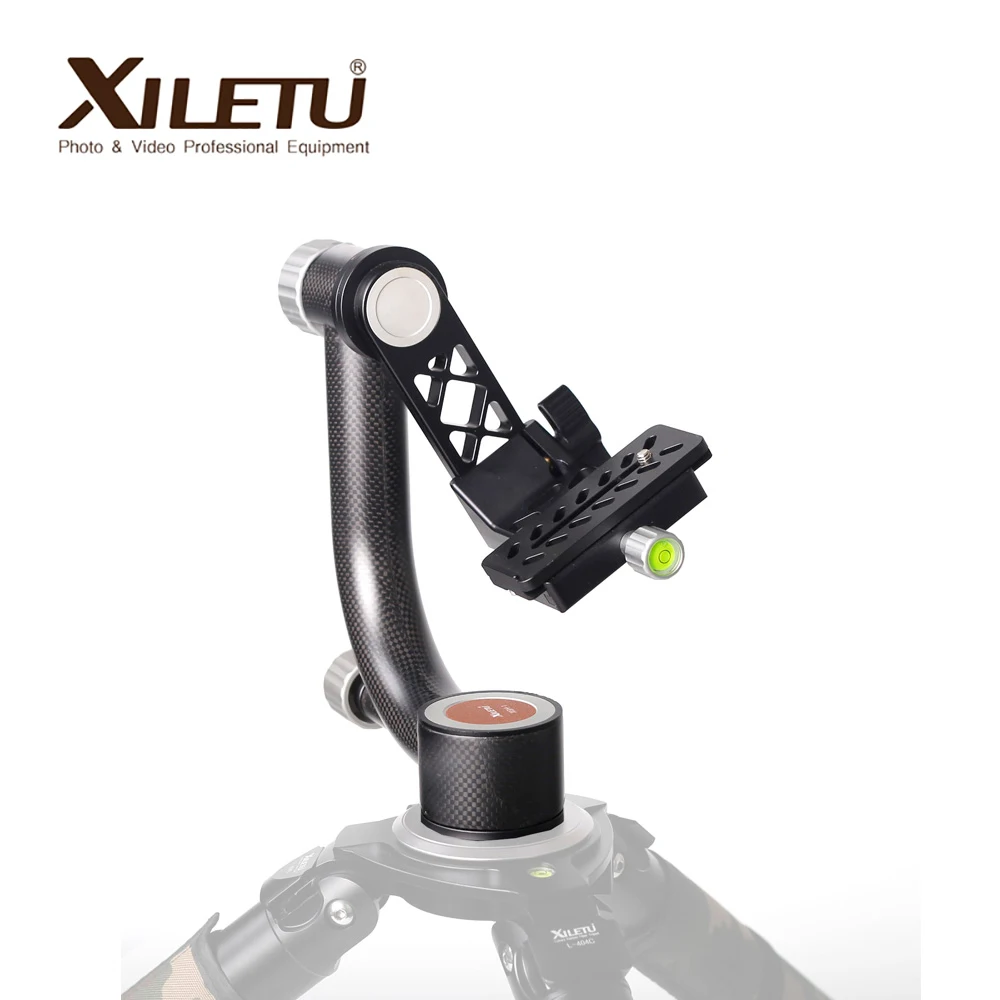 High Quality Pro Heavy Duty Carbon Fiber Gimbal Tripod Head Stabilizer Quick Release Plate for Telephoto Lens photography bird