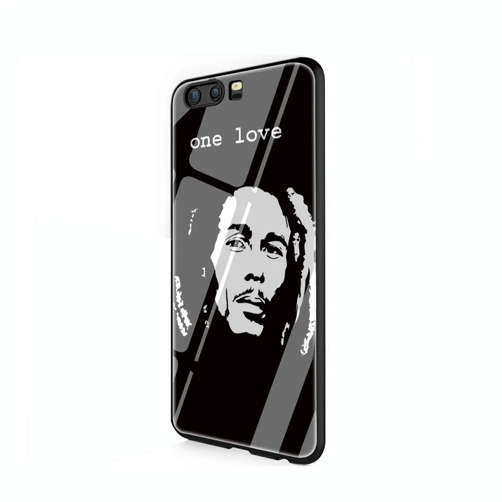 EWAU Bob Marley закаленное стекло чехол для телефона huawei mate P 10 20 30 Lite Pro Y9 Honor 8X 7A - Цвет: G12