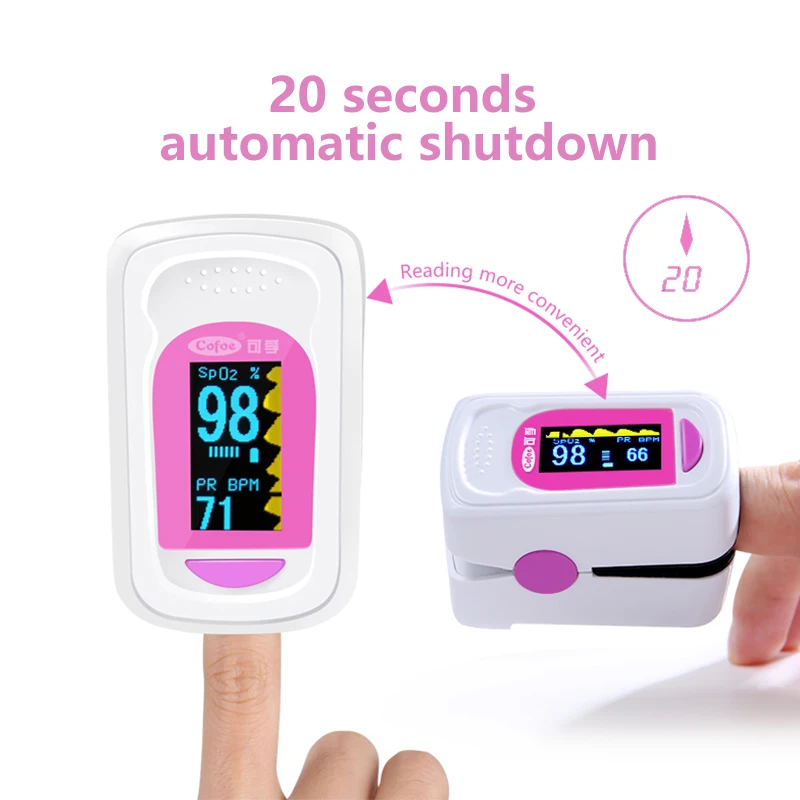 Cofoe медицинский Пальчиковый Пульсоксиметр SPO2 PR монитор насыщения крови