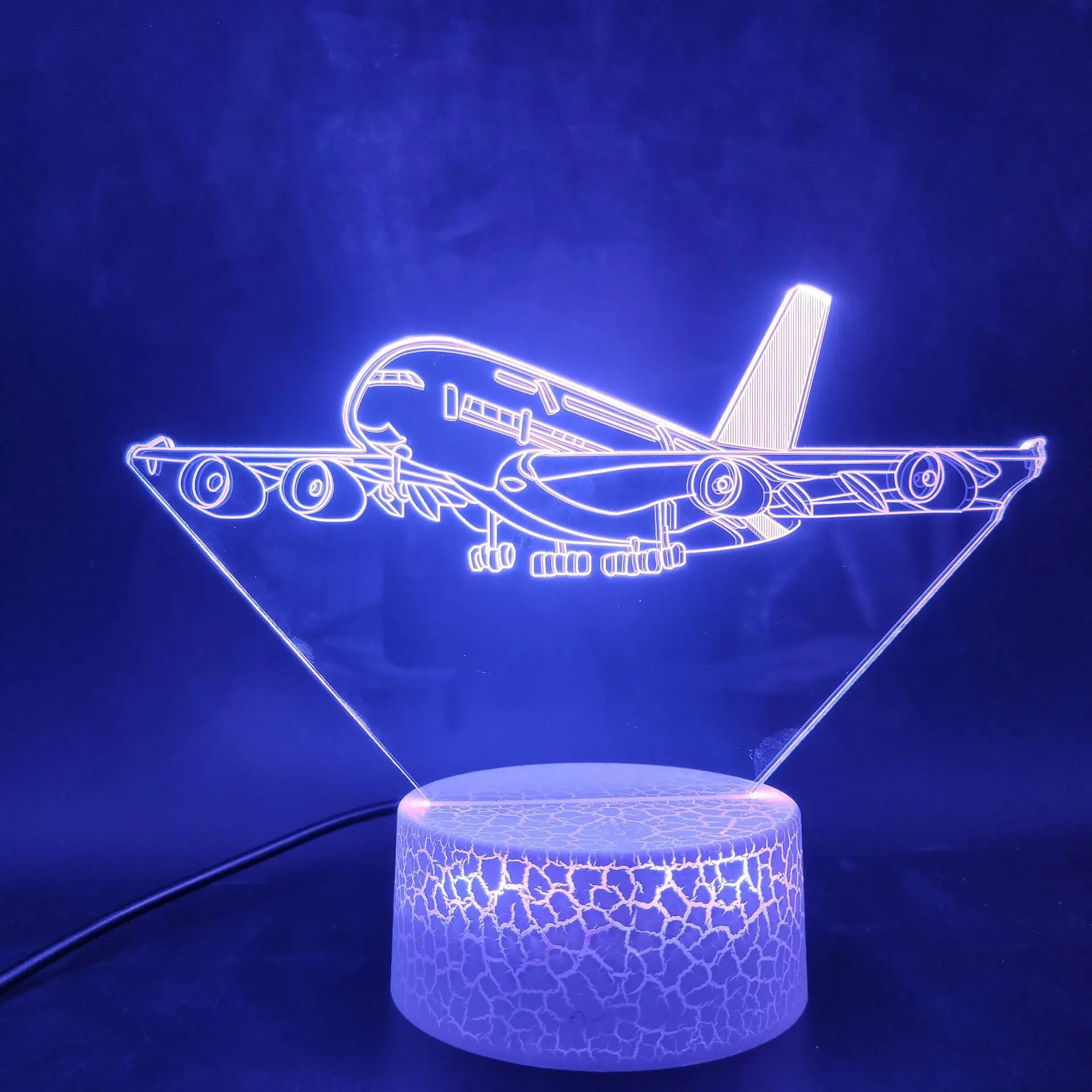 

Plane 3D Lamp Illusion Night Light for Bedroom Decoration Table Lamp Gift Toys for Kids Birthday Party Boy Christmas Present