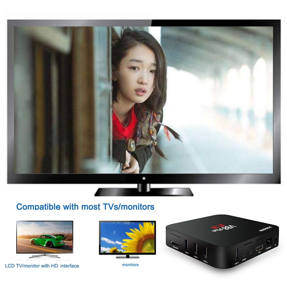 ТВ приставка SCISHION V88plus V88 Plus Android 4K 2 + 16 ГБ 3229 Wi Fi VP9 H.265|ТВ-приставки и медиаплееры| |