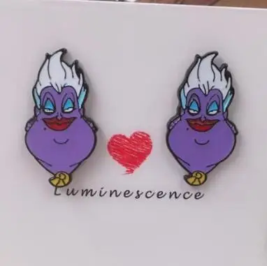 Новинка 1 пара принцесса Урсула малефисент Злодеи для девочек модные Мультяшные