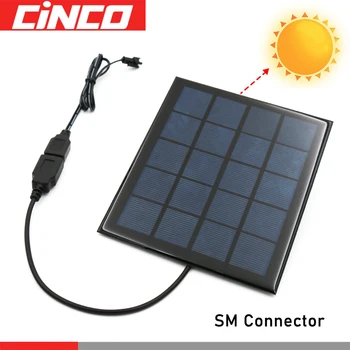 

3.6/4.8/6/7.2/8.4/9.6V Charging Cable Solar Panel USB Battery Charger Ni-Cd Ni-MH Batteries Pack SM Plug Adapter Output Toys Car