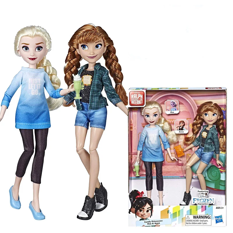 Hasbro Дисней замороженная Эльза принцесса игрушка Анна фигурка Коллекционная модель куклы Поющие Куклы набор игрушек для девочек - Цвет: E7417