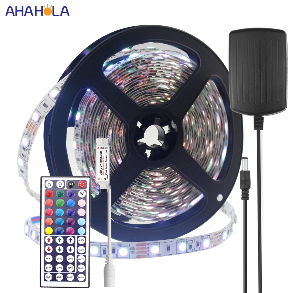Светодиодная лента водонепроницаемая 60 светодиодов/м 5 м 5050 2835 3528 SMD 12